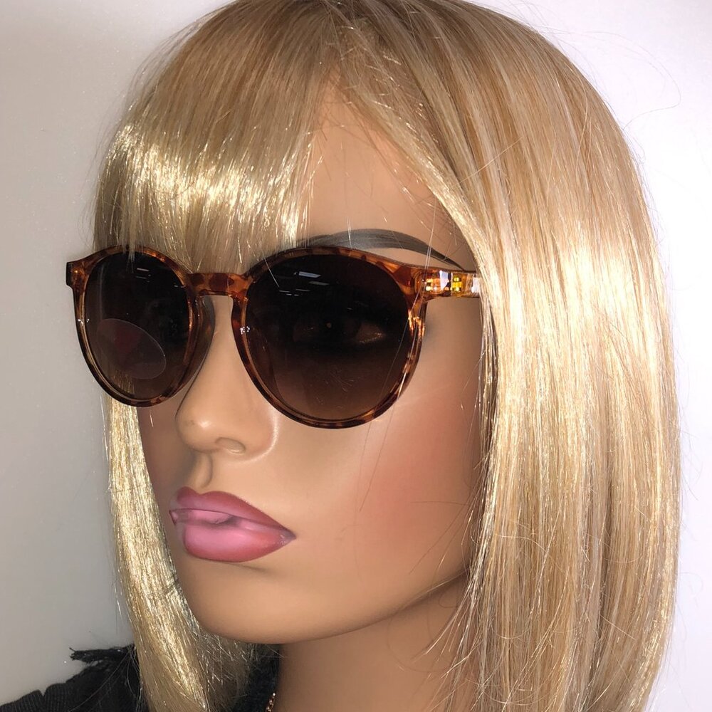 Juicy Couture Animal Print Yellow Rounded Sunglasses
